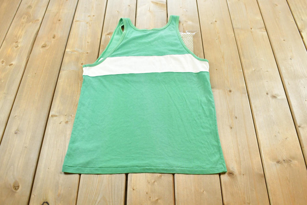 Vintage 1990s Boston Celtics NBA Basketball Nutmeg Mills Graphic Tank Top T-Shirt Mens M