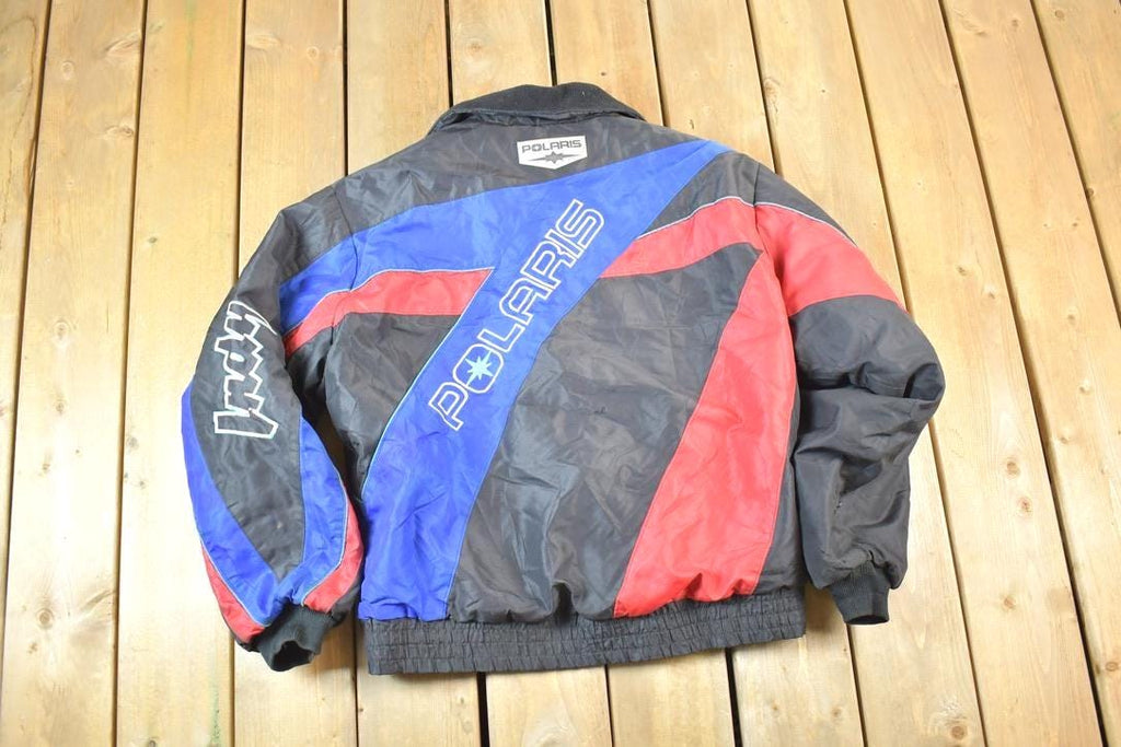 Vintage 1990s Polaris Snowmobile Indy Colour Block Jacket