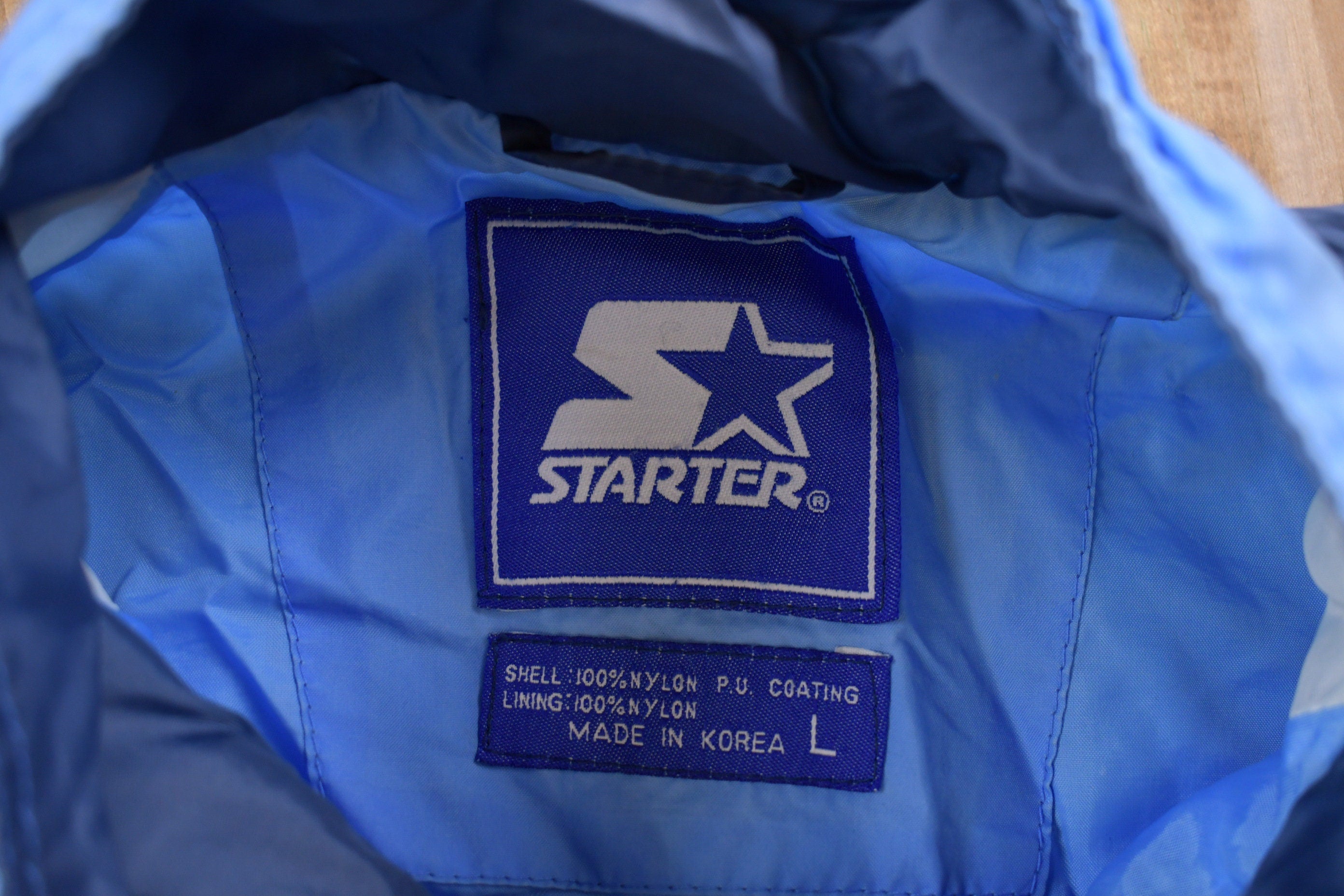 Vintage 1990s Starter North Carolina University Tar Heels NCAA Full Zip Windbreaker Jacket