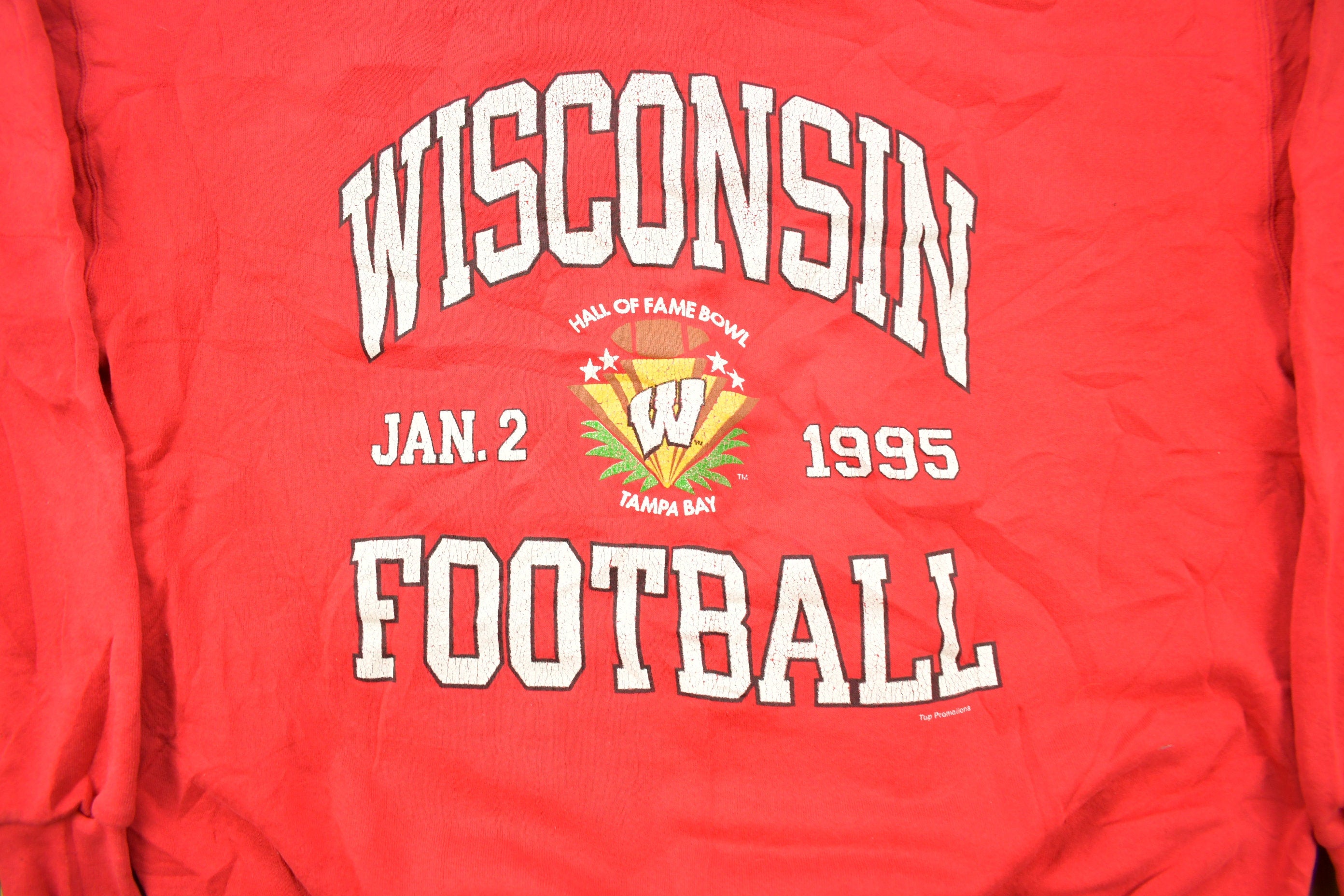 Vintage 1995 University of Wisconsin Football Collegiate Crewneck