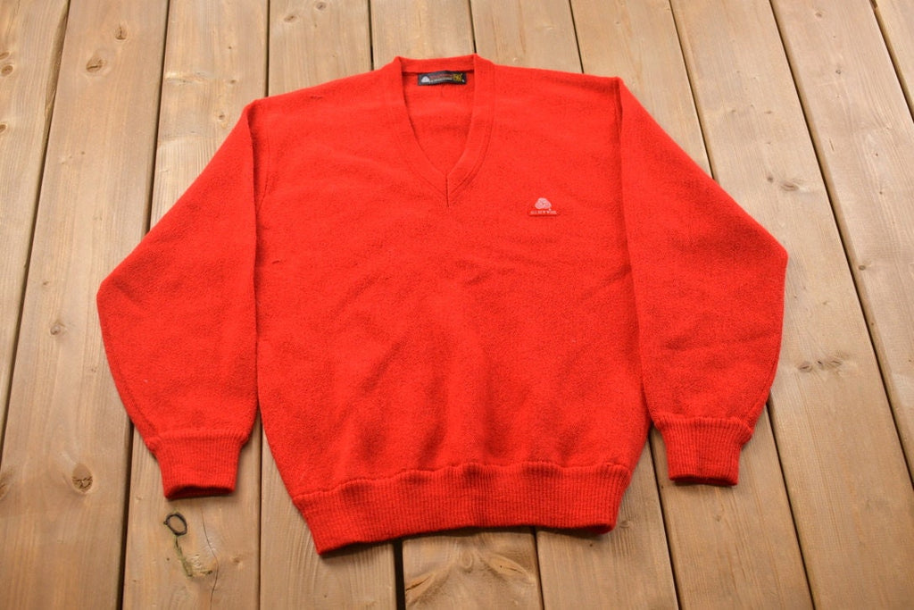 Vintage 1990s Ming Sheng 100% Wool Knit Sweater