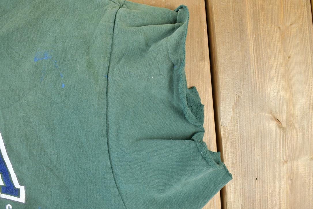 Vintage 1990s Boca Authentic Distressed Cropped Sleeve Crewneck Sweatshirt