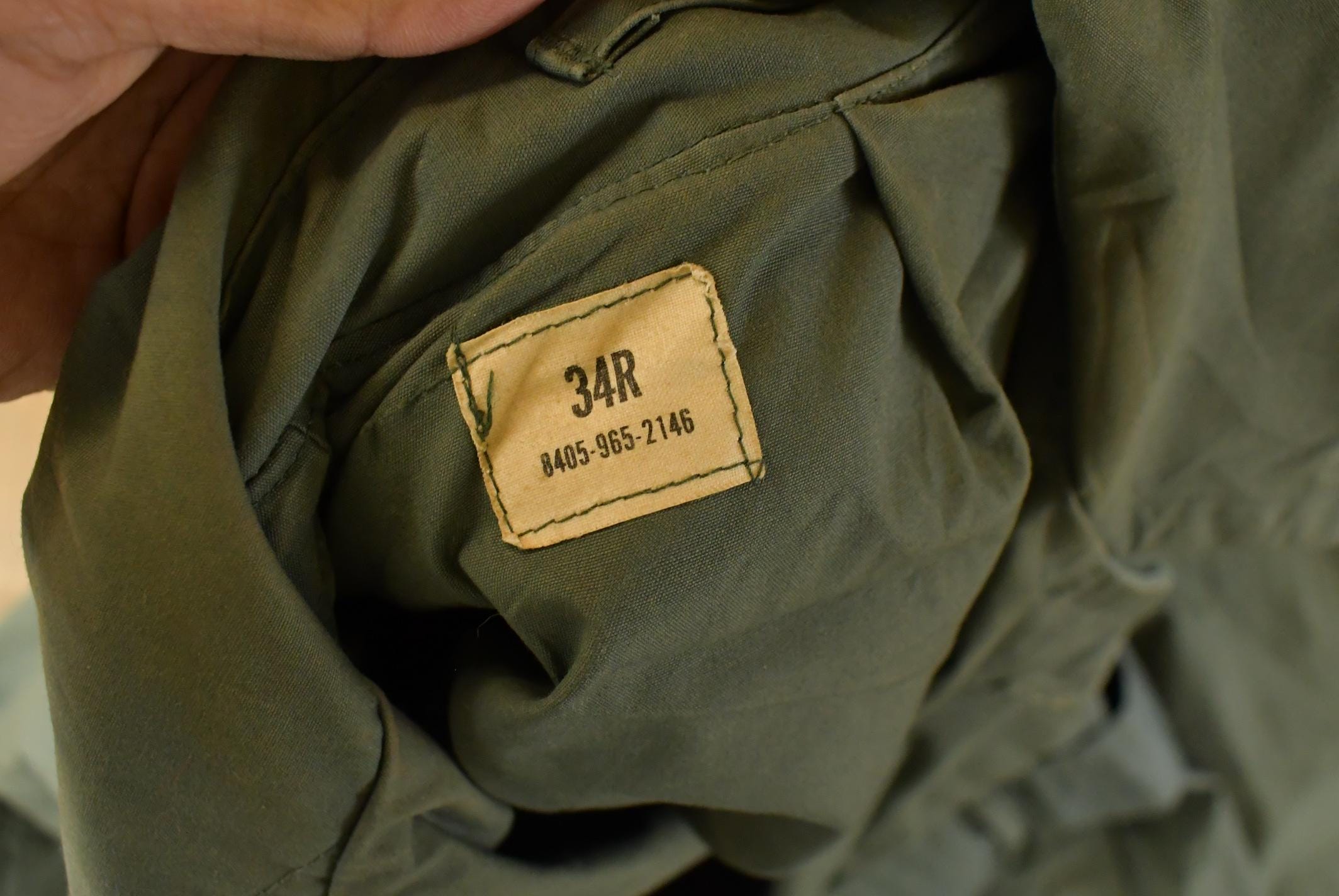 Vintage 1970s Military Overcoat Trench Jacket Men's XS