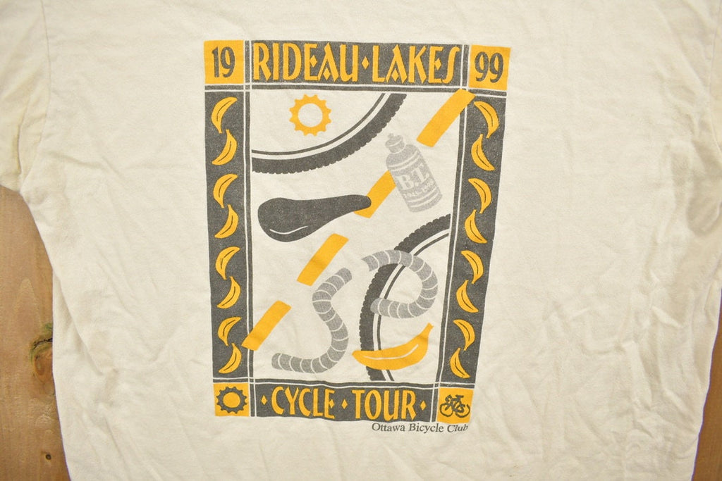 Vintage 1999 Rideau Lakes Cycle Tour T Shirt