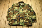 Vintage 1990s Camo Military Field Jacket