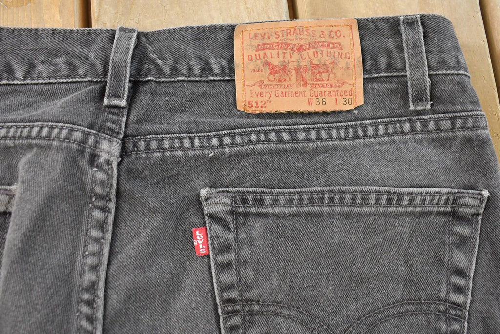 Vintage 1990s Levi's 512 Slim Tapered Fit Pants Men's 34 x 28 / 90s Denim Jeans / Vintage Levis / Retro Jeans