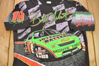 Vintage 1995 Bobby Labonte #18 NASCAR All Over Print T-Shirt