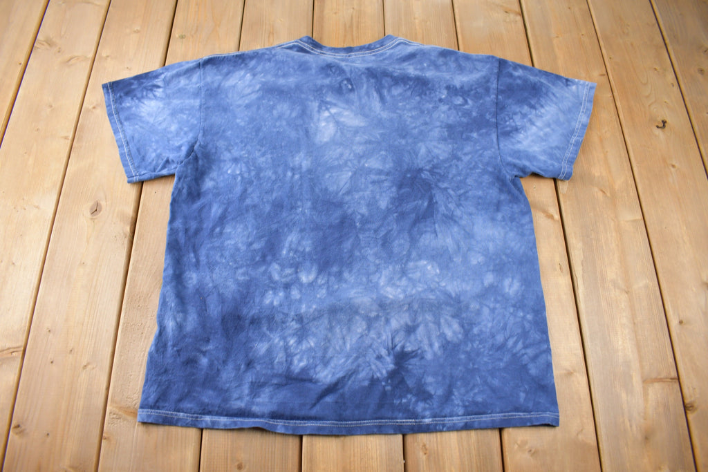 Vintage 2002 WIld Cats Theme Tie Dye Graphic T-Shirt Size XL