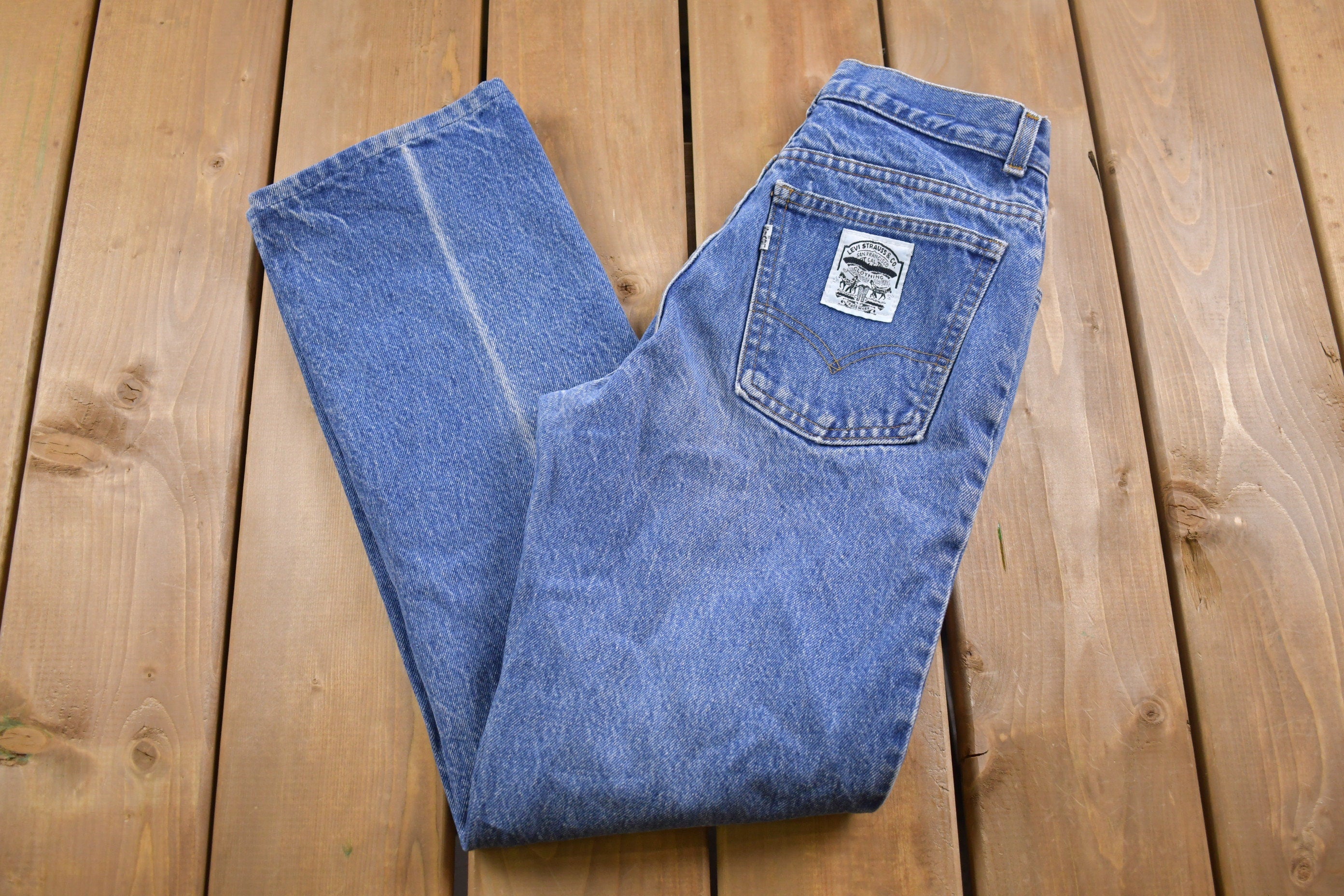 Vintage 1990s Levi's White Tab Jeans Size 26 x 29