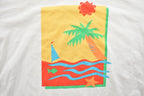 Vintage 1990s Sailboat And Palm Trees Souvenir T-Shirt