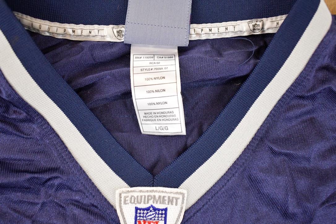 Vintage Y2K Reebok New England Patriots Adalius Thomas NFL Jersey Men's L / Football Fan Apparel / 2000s Sportswear / Single Stitch Tee