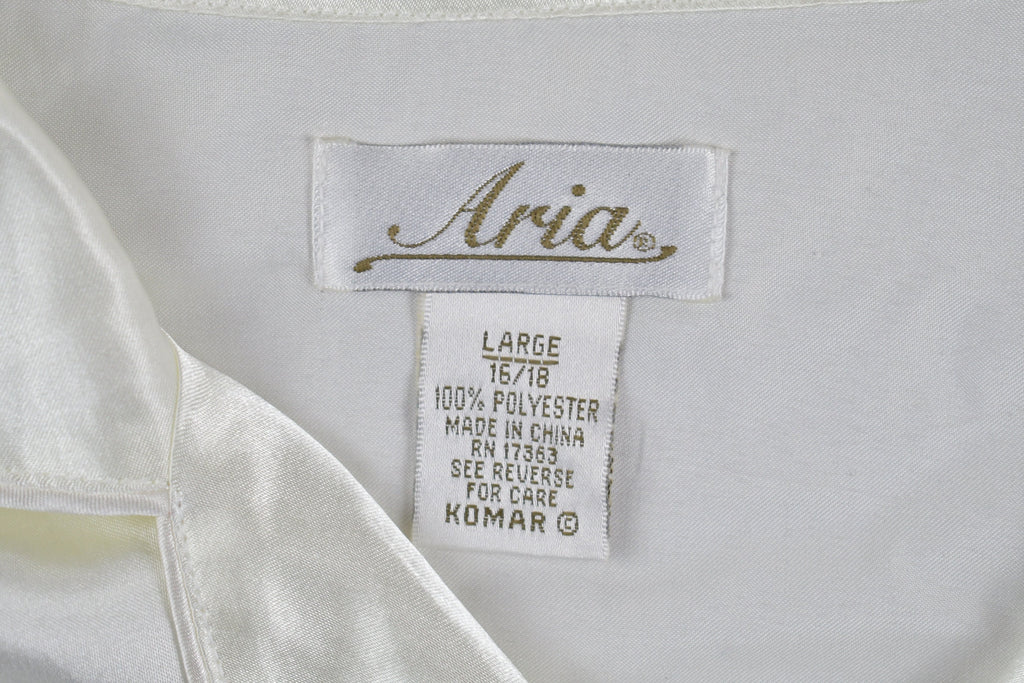 Vintage 1990s Aria Silk Button Up Shirt