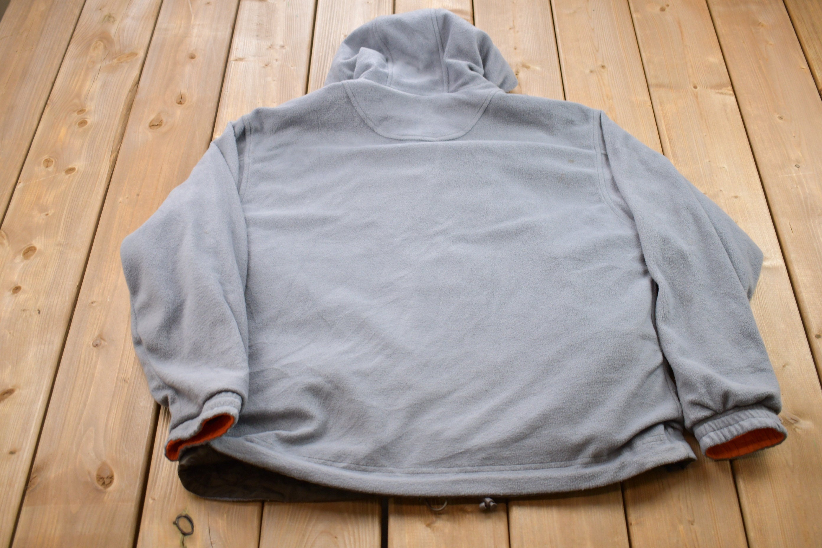 Vintage 1990s Cleveland Browns Reversible Fleece Windbreaker Jacket