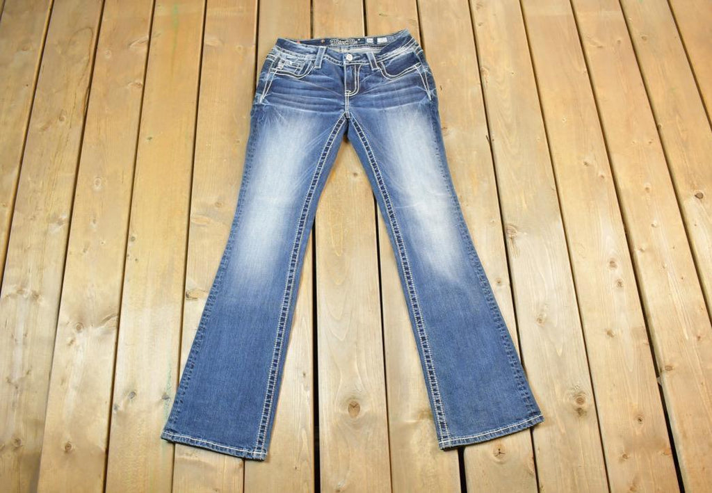 Vintage Y2K Miss Me Bedazzled Low Rise Jeans Size 26x31