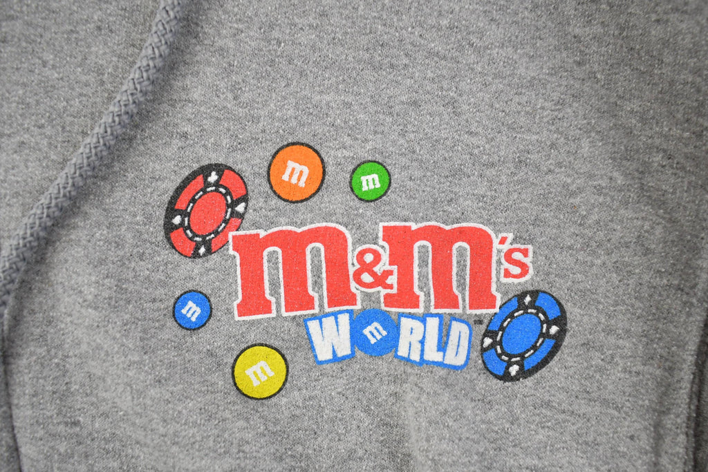 Vintage 1990s Las Vegas M&M's Zip Up Hoodie Sweatshirt