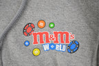Vintage 1990s Las Vegas M&M's Zip Up Hoodie Sweatshirt