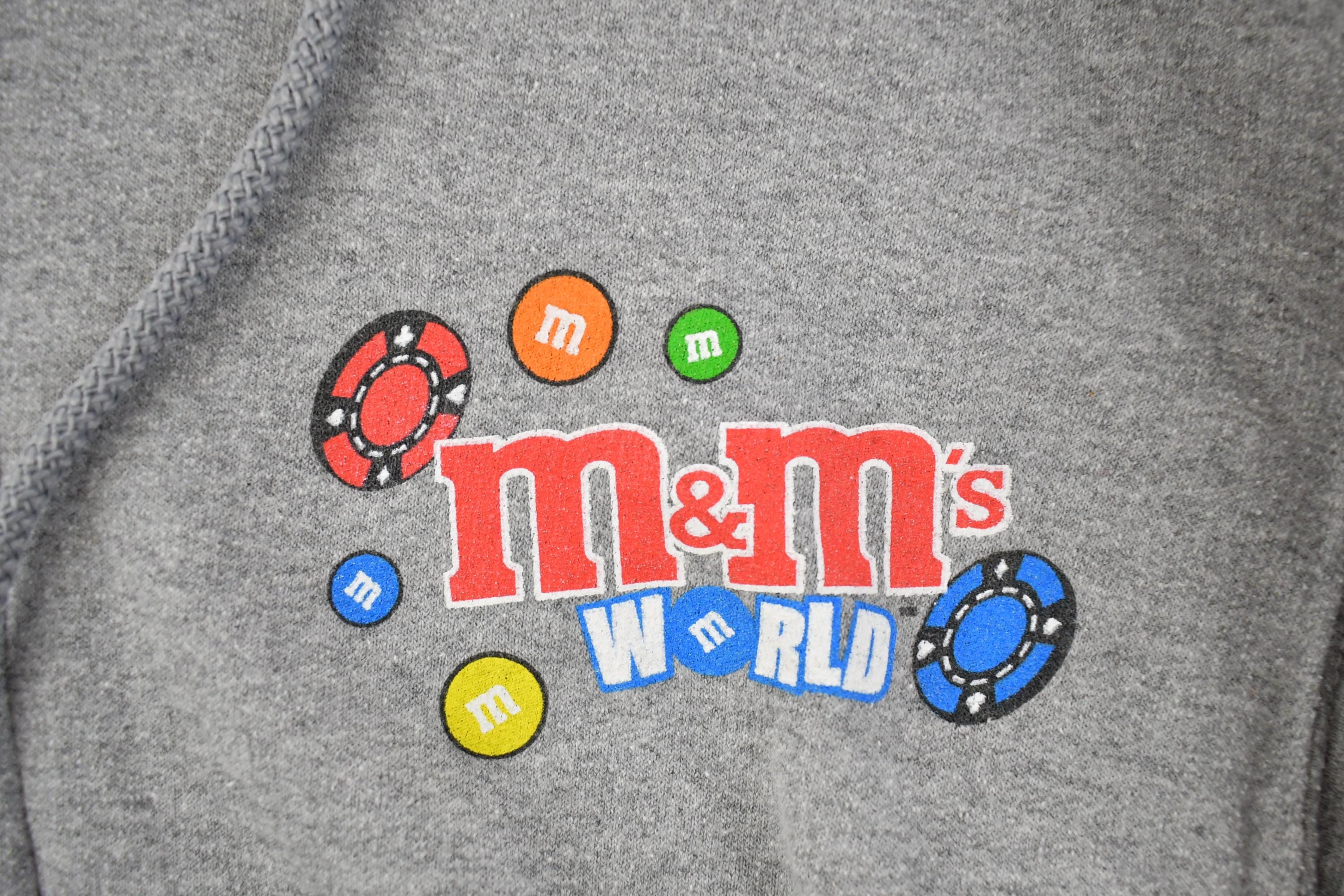 Vintage 1990s Las Vegas M&M's Zip Up Hoodie Sweatshirt