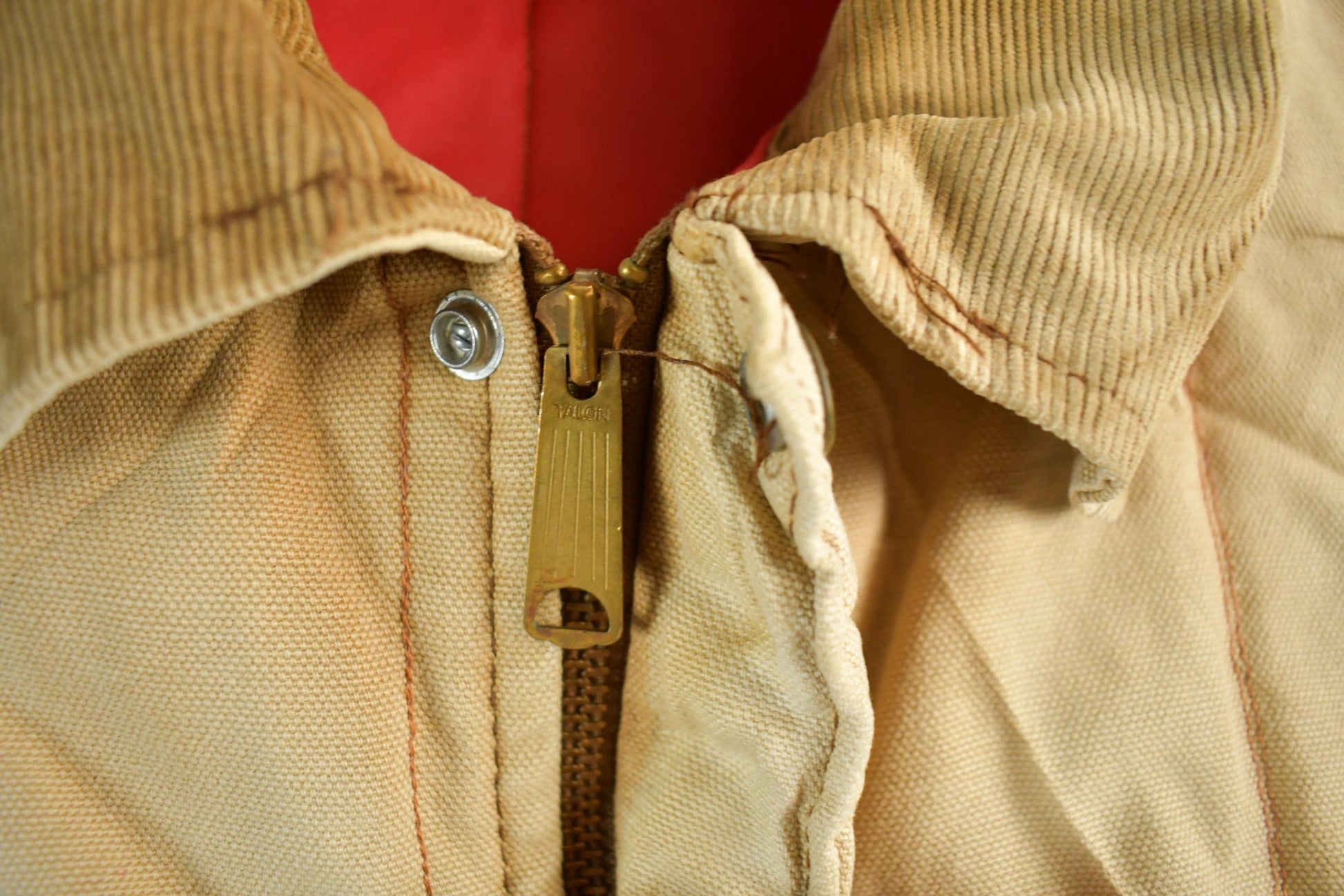 Vintage 1970s Key Imperial Canvas Work Jacket Men's XL  Distressed Thrashed Work Wear  70s Coat