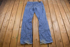 Vintage 1990's Harley Davidson Light Wash Blue Denim 35 x 35 /