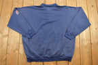 Vintage 1990s Blue Light Collared Crewneck Sweatshirt