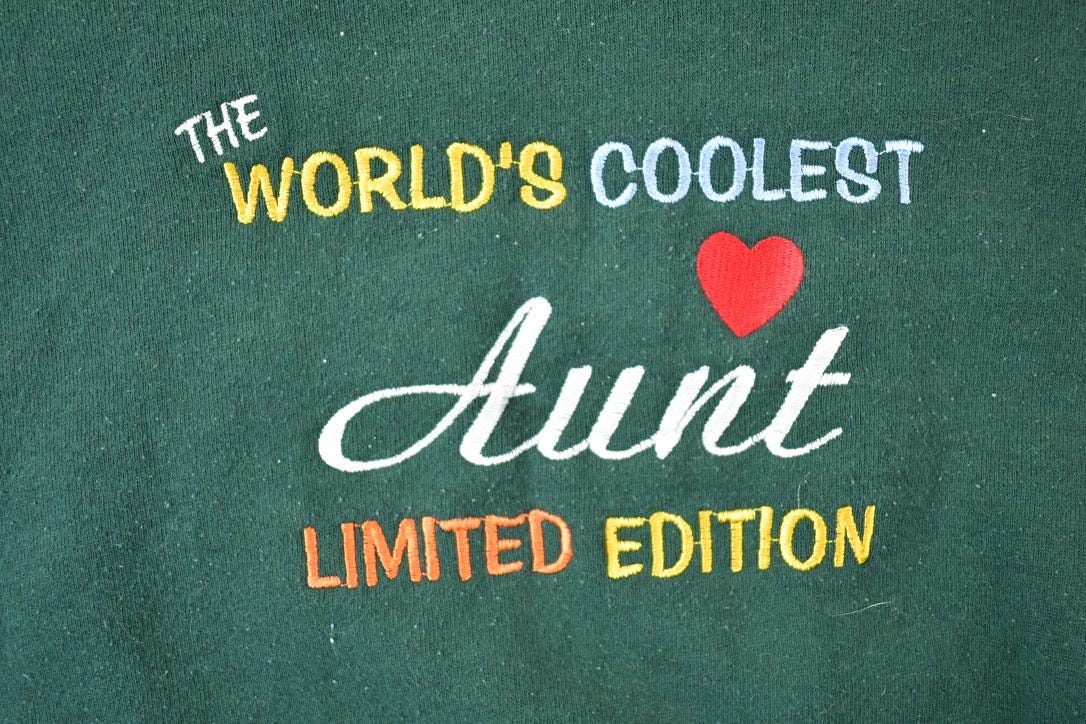 Vintage 1990s Worlds Coolest Aunt Cute Crewneck Sweater
