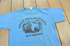 Vintage 1980s Three Dollar Deweys Ale House Souvenir T-Shirt Made In USA Mens XS