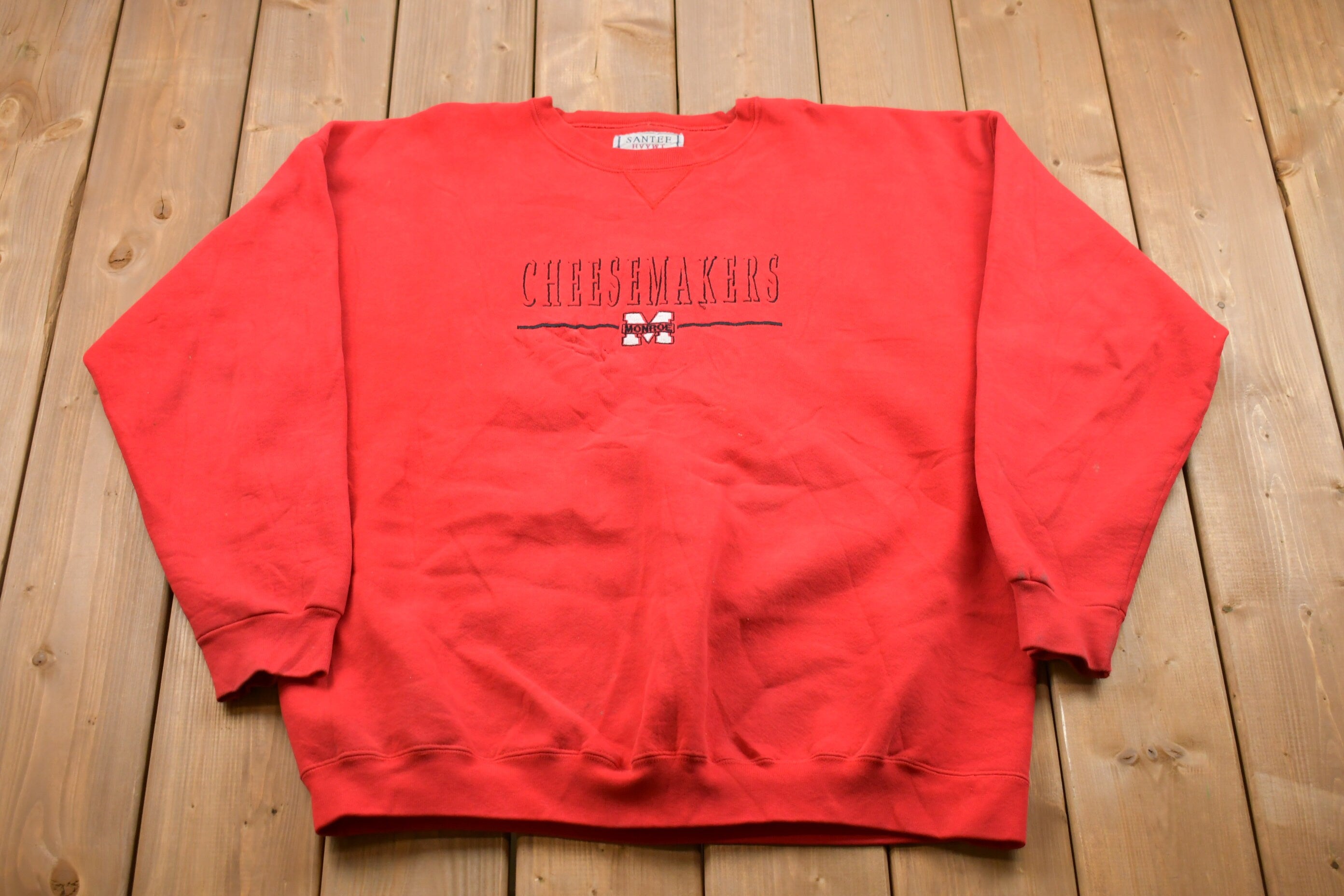 Vintage 1990s Monroe Cheesemakers Crewneck Sweatshirt