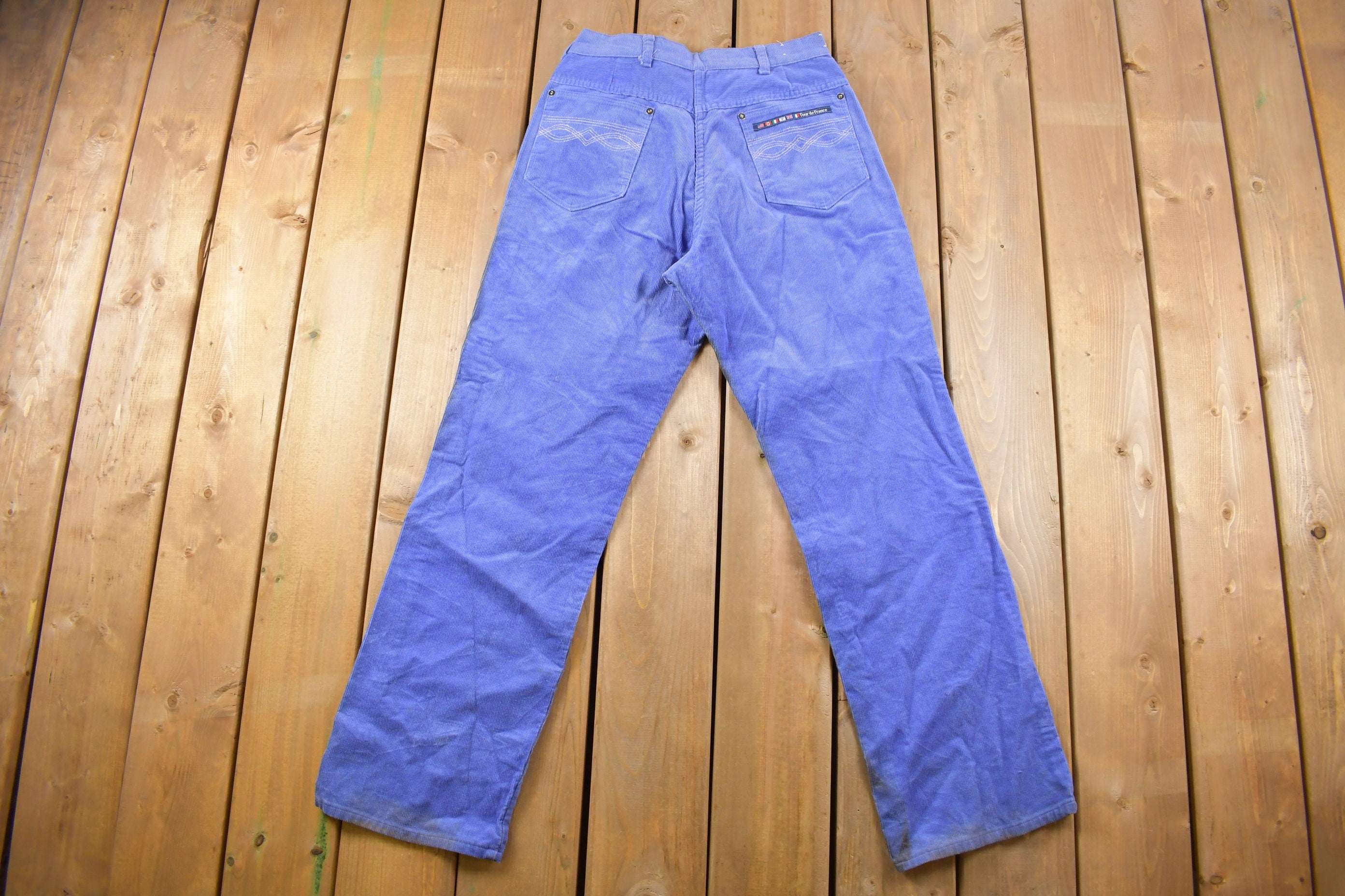 Vintage 1990's Tour de France Corduroy Size 30 x 31  American Vintage  Streetwear Fashion  Vintage Pants  Cycling  Biking
