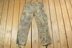 Vintage 1990s Mossy Oak Army Camouflage Cargo Pants Size 30 x 29 / Streetwear / Army Pants / Military Pants / Vintage Cargos
