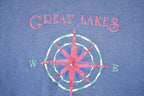 Vintage 1990s Great Lakes Compass Crewneck Sweatshirt Mens XL