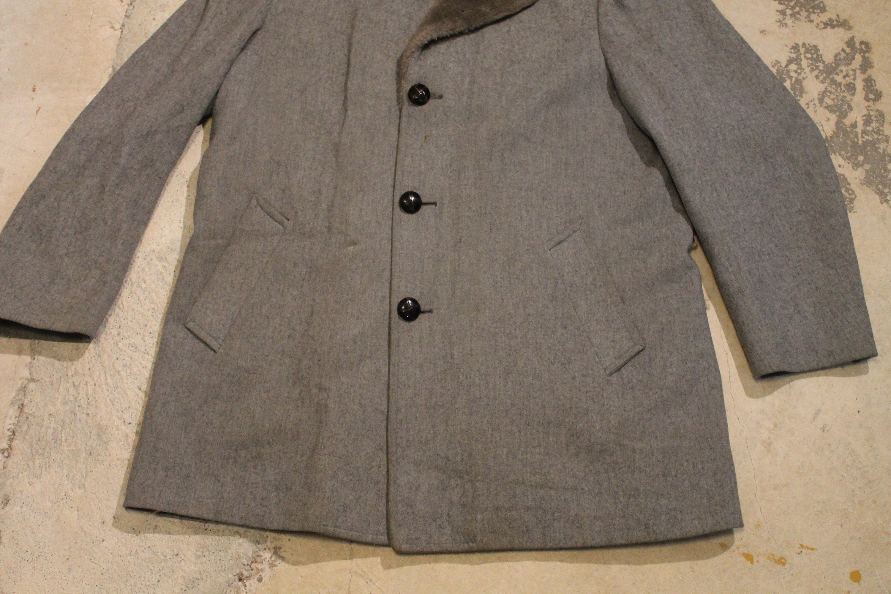 Vintage Pendleton 100% Wool Fur Collared Coat
