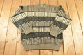 Vintage 1990s Najjar Knit Crewneck Sweater Men's M / 90's Abstract Pattern 3D Knitted Sweatshirt