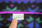 Vintage 1990s LL Bean Fleece Quarter Button Sweater Women's M / Outdoorsman / 90s Sweater / Streetwear / Hiking / Fleece Zip up