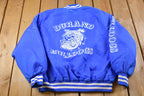 Vintage 1990s West Arc Durand Bulldogs Snap Windbreaker Jacket