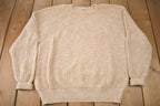 Vintage 1990s LL Bean Women's Knit Crewneck Sweater / Vintage Knit / Outdoorsman / Winter / Made In USA
