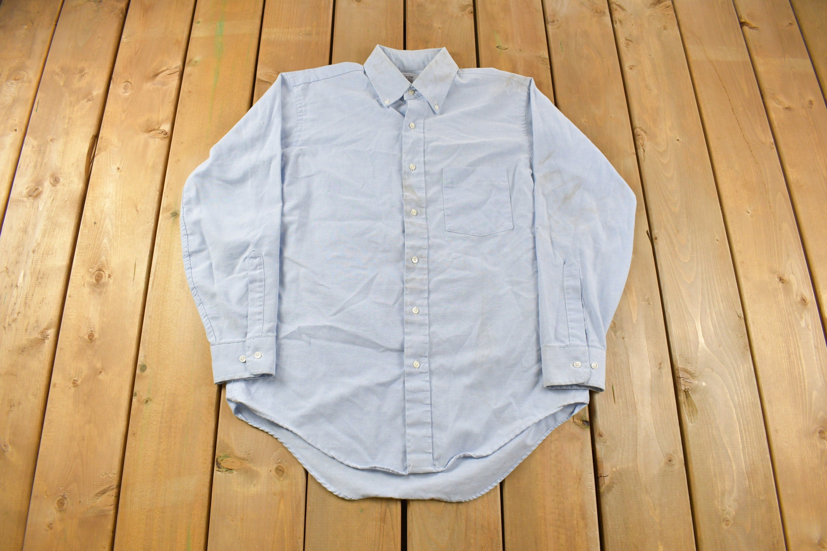 Vintage 1990s Arrow Dover Blank Button Up Shirt