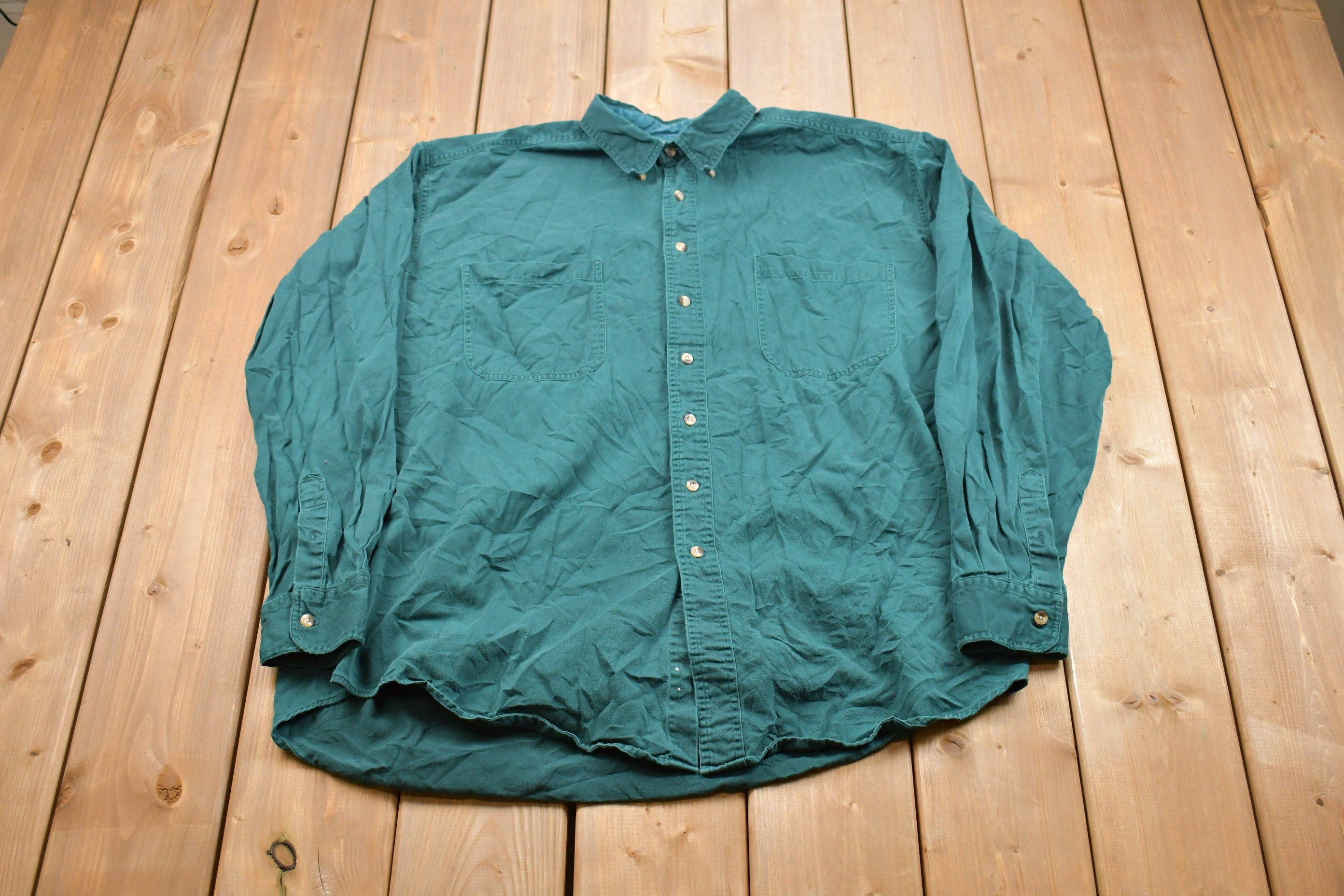 Vintage 1990s Basic Options Button Up Shirt