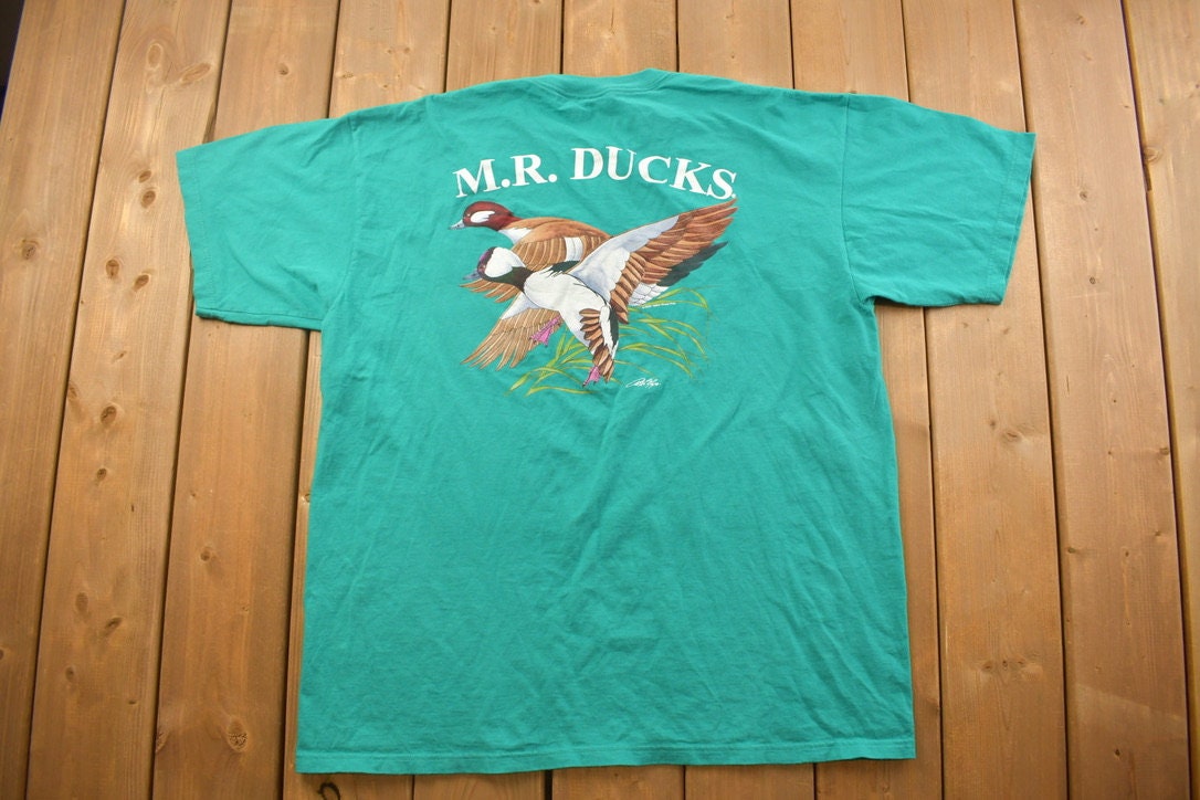 Vintage 2002 M.R. Ducks Graphic T Shirt