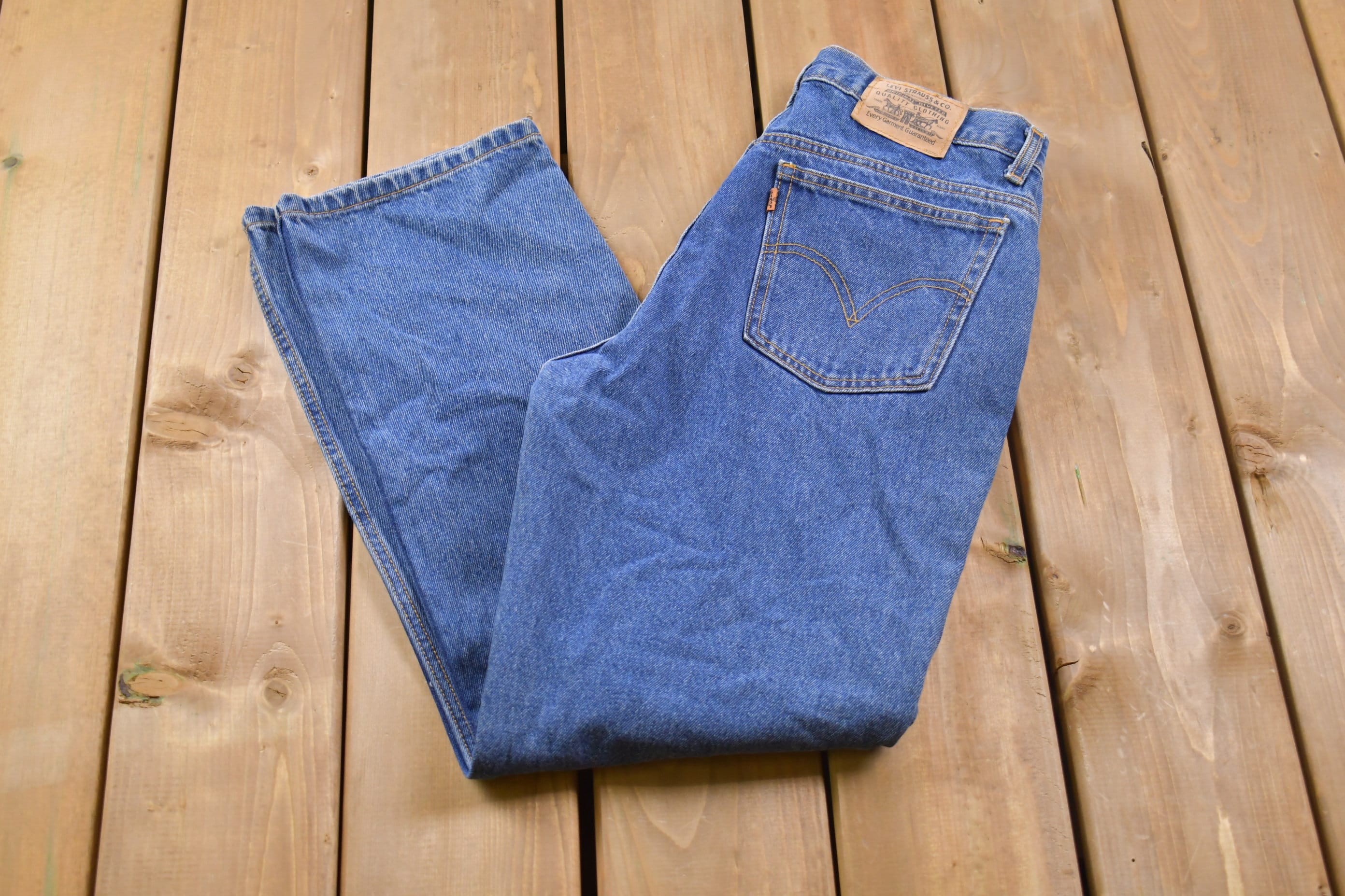 Vintage 1990s Levi's Orange Tab Jeans Size 30 x 28