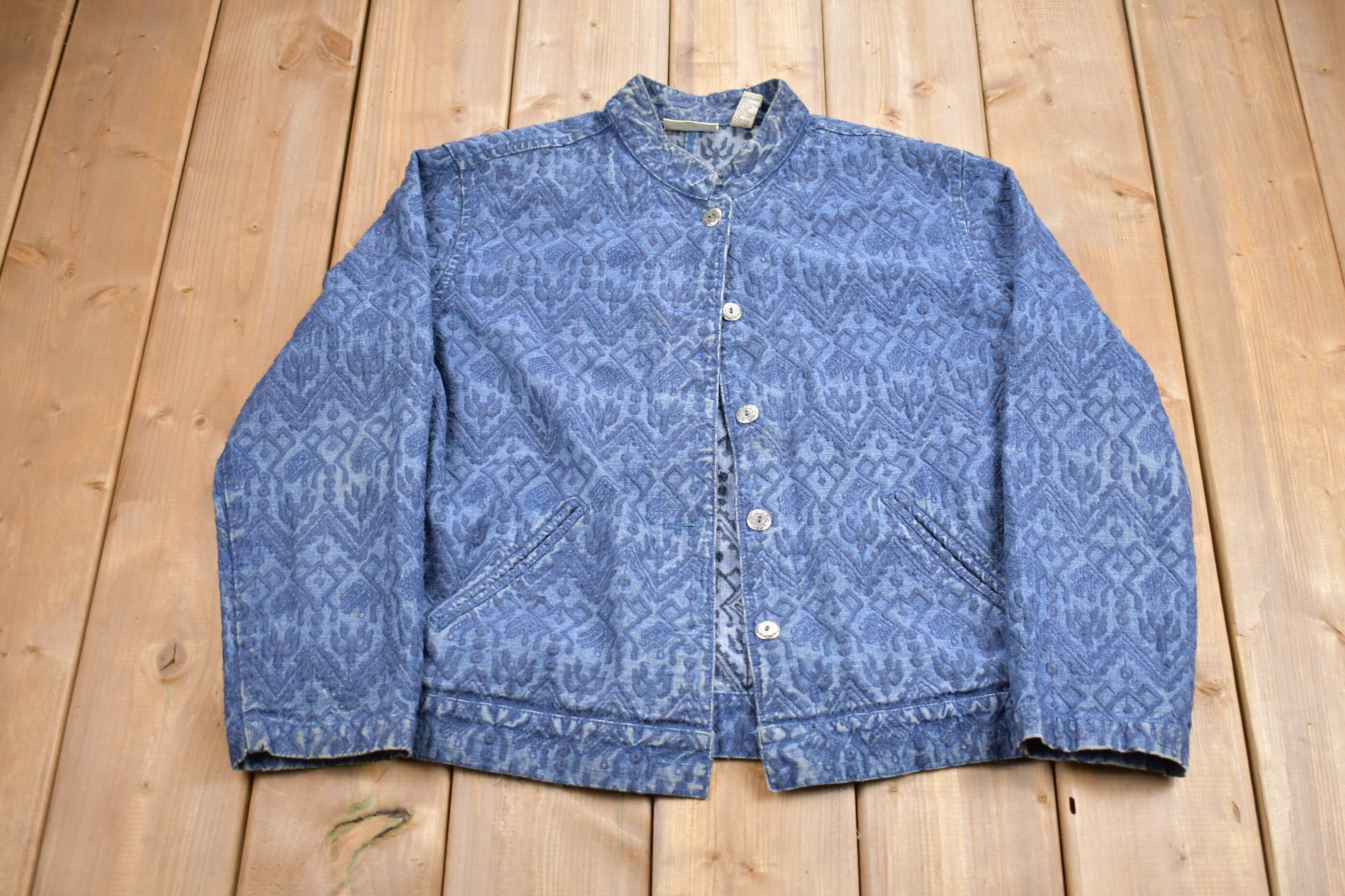 Vintage 1990s Chico's Design Embroidered Jacket