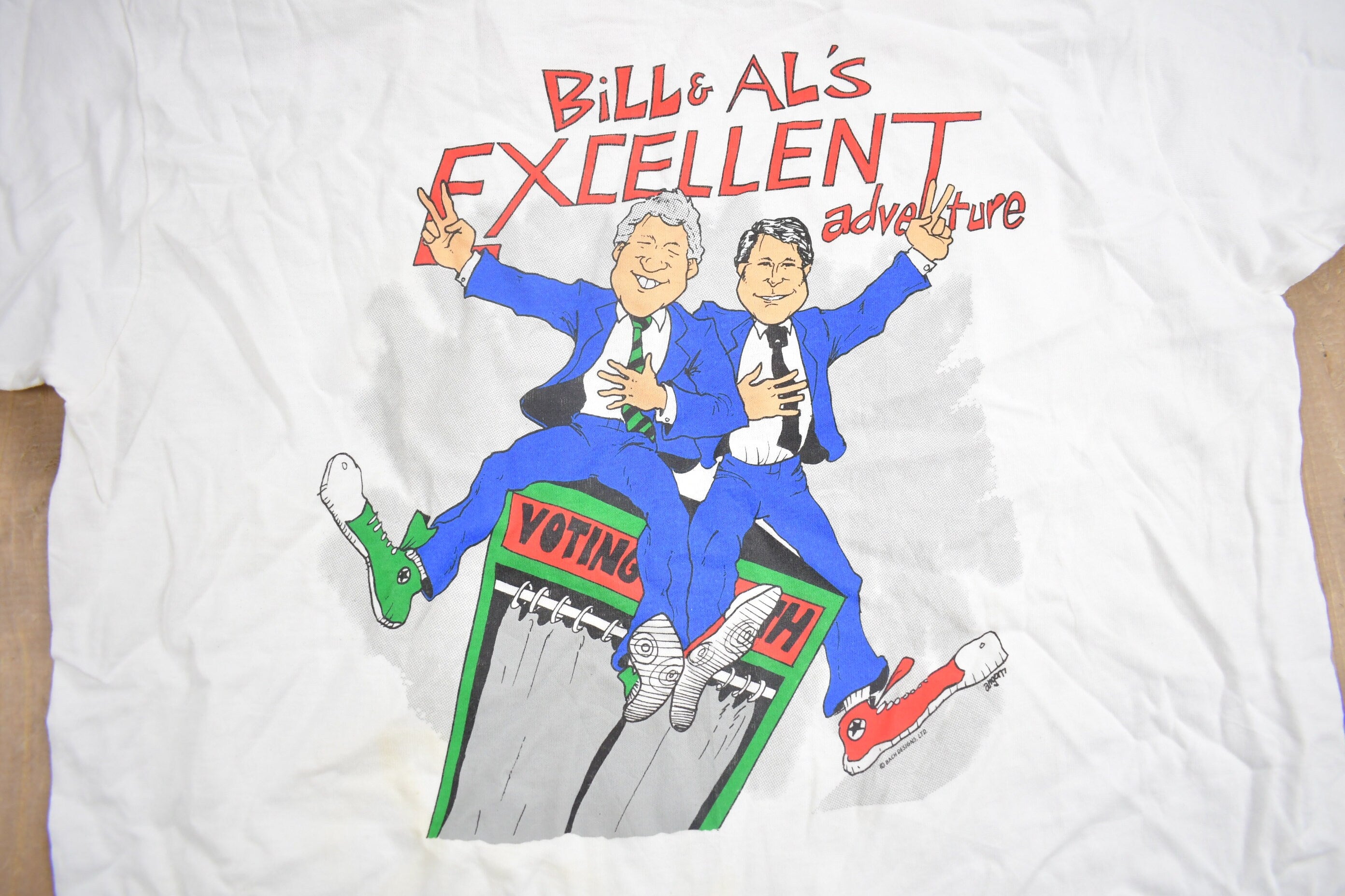Vintage 1990s Presidential Candidates Graphic T Shirt