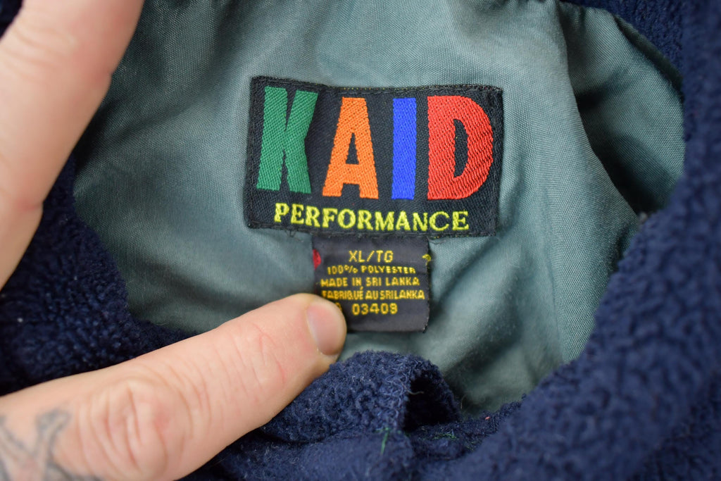 Vintage 1990s Kaid Performance Fleece Button Up Sweater