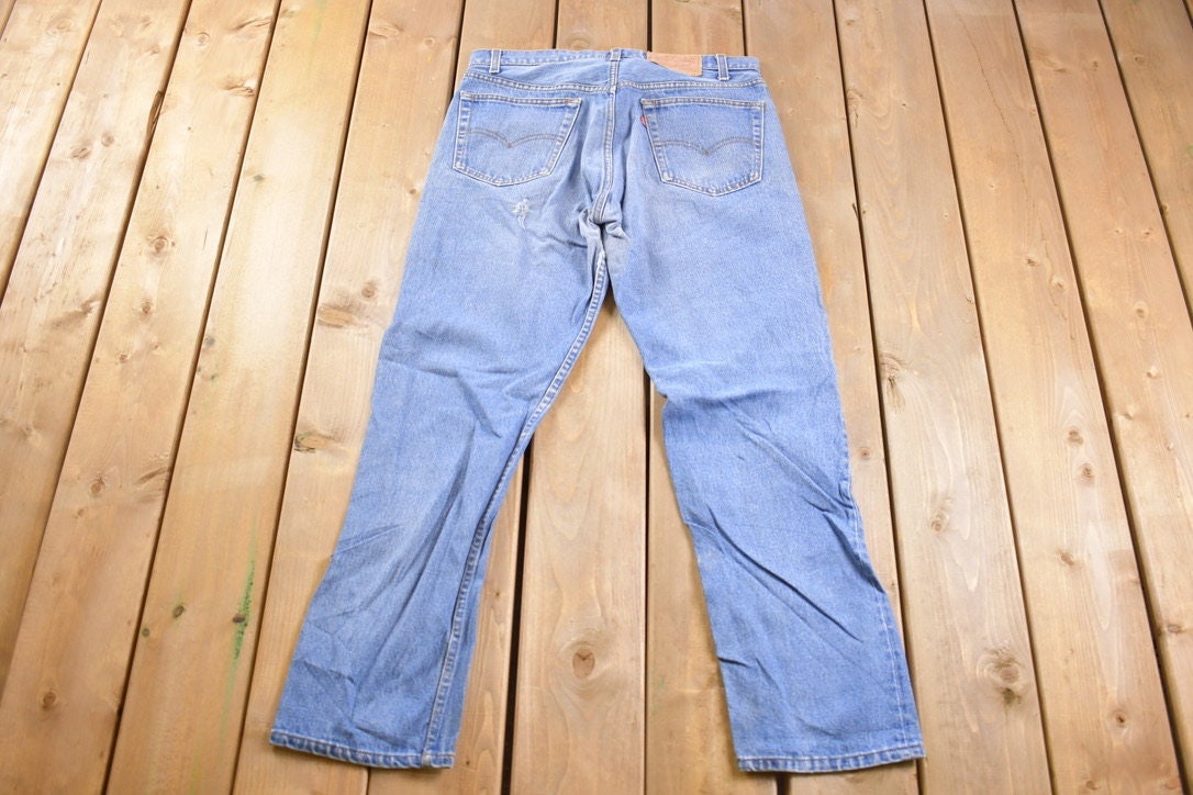 Vintage 1990s Levi 505 Red Tab Jeans Size 34 x 29
