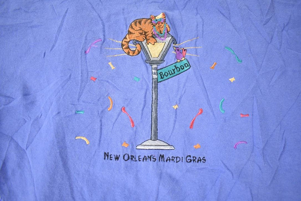 Vintage 1990s Mardi Gras New Orleans Souvenir Single Stitch Travel T Shirt