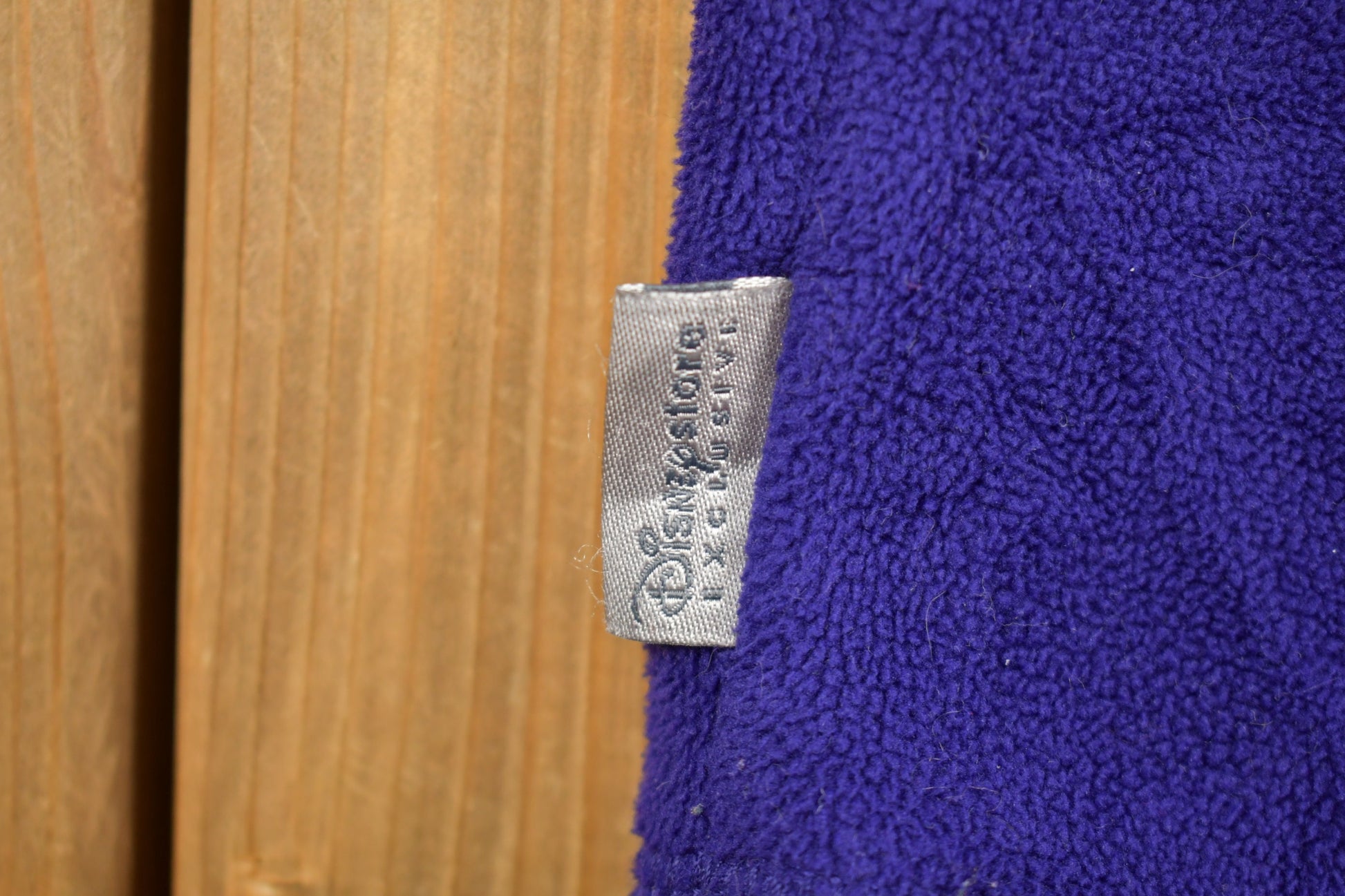 Vintage 1990s Disney Eeyore Fleece Crewneck / Vintage Sweatshirt / American Sportswear / Deep Pile / Embroidered Logo / 90s Disney