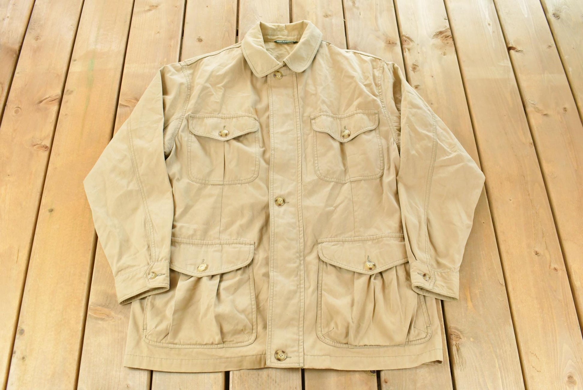 Vintage 1990s American Sportswear Chore Field Jacket Men's Medium / Streetwear / Light Jacket / Barn Coat / 90s Jacket