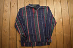 Vintage 1990s Knights Of Round Table Striped Button Up Shirt