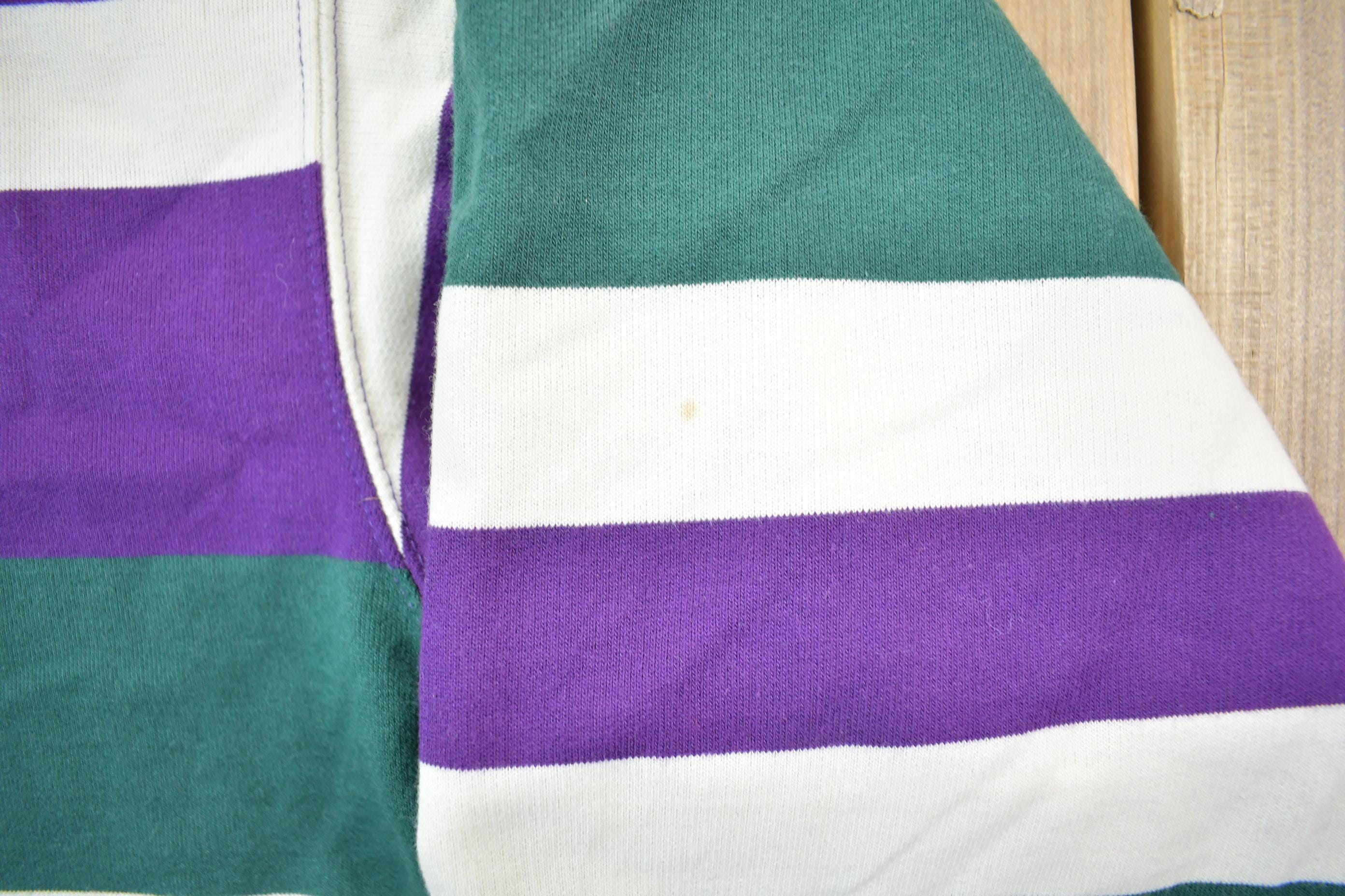 Vintage 1990s Striped Crewneck Sweatshirt