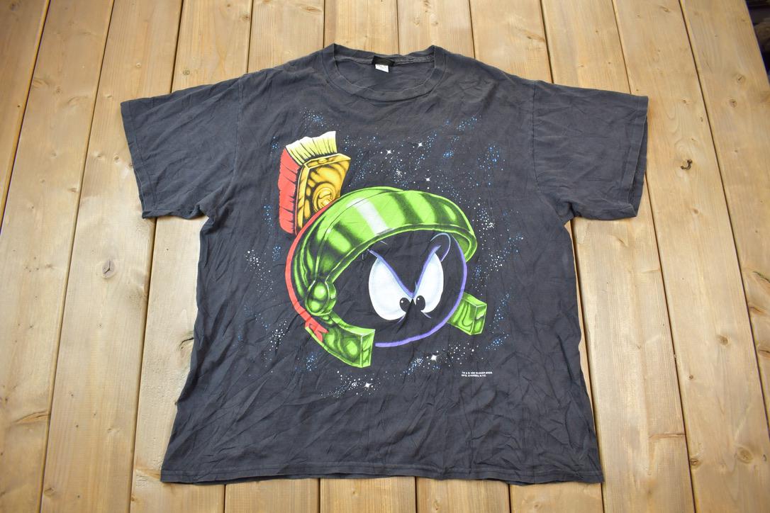 Vintage 1996 Marvin The Martian Looney Tunes Cartoon T-Shirt