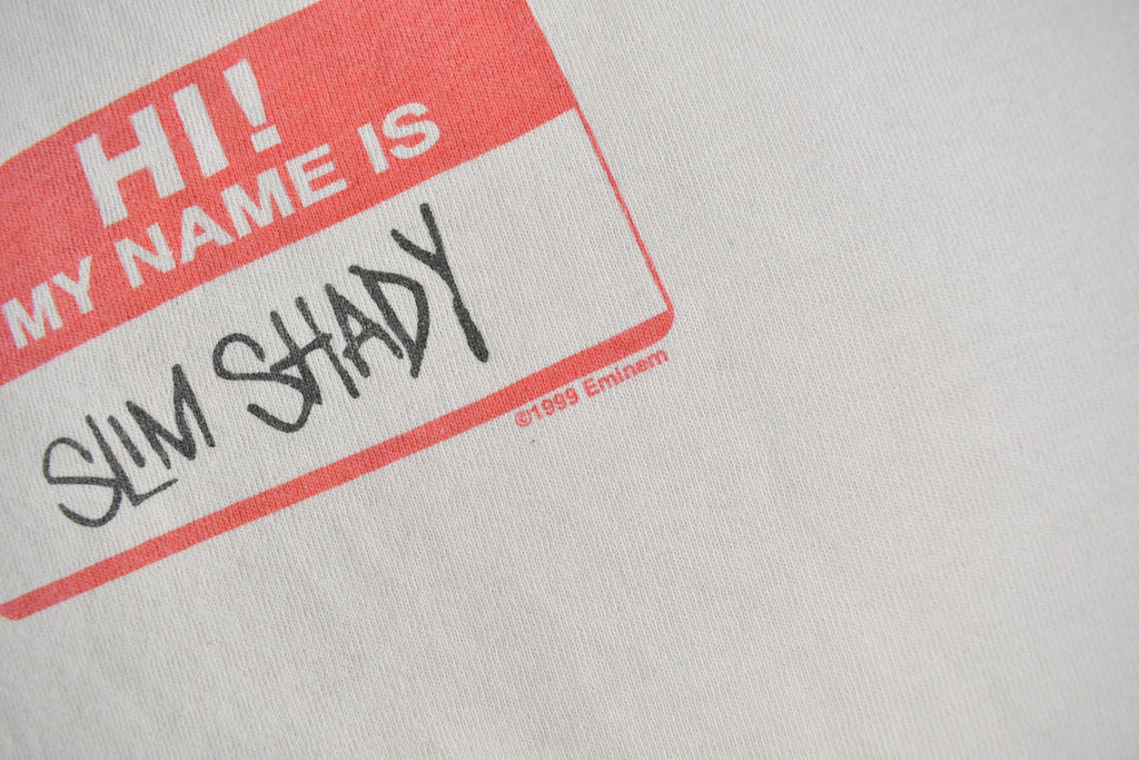 Vintage 1999 Slim Shady Eminem Graphic Ringer T Shirt